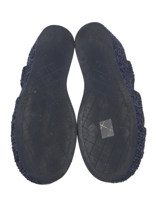 Chanel 2021 Interlocking CC Logo Slingback Sandals