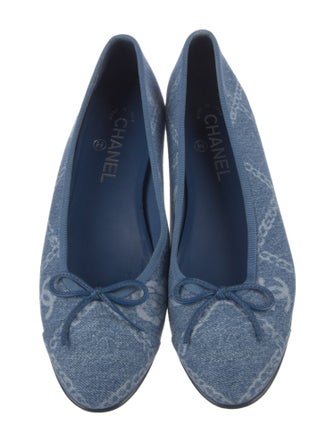 Chanel 2023 Interlocking CC Logo Ballet Flats