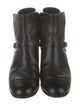 Chanel Interlocking CC Logo Leather Boots