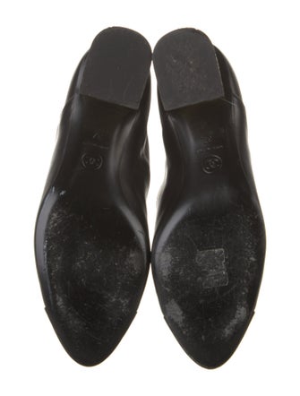 Chanel Interlocking CC Logo Leather Combat Boots