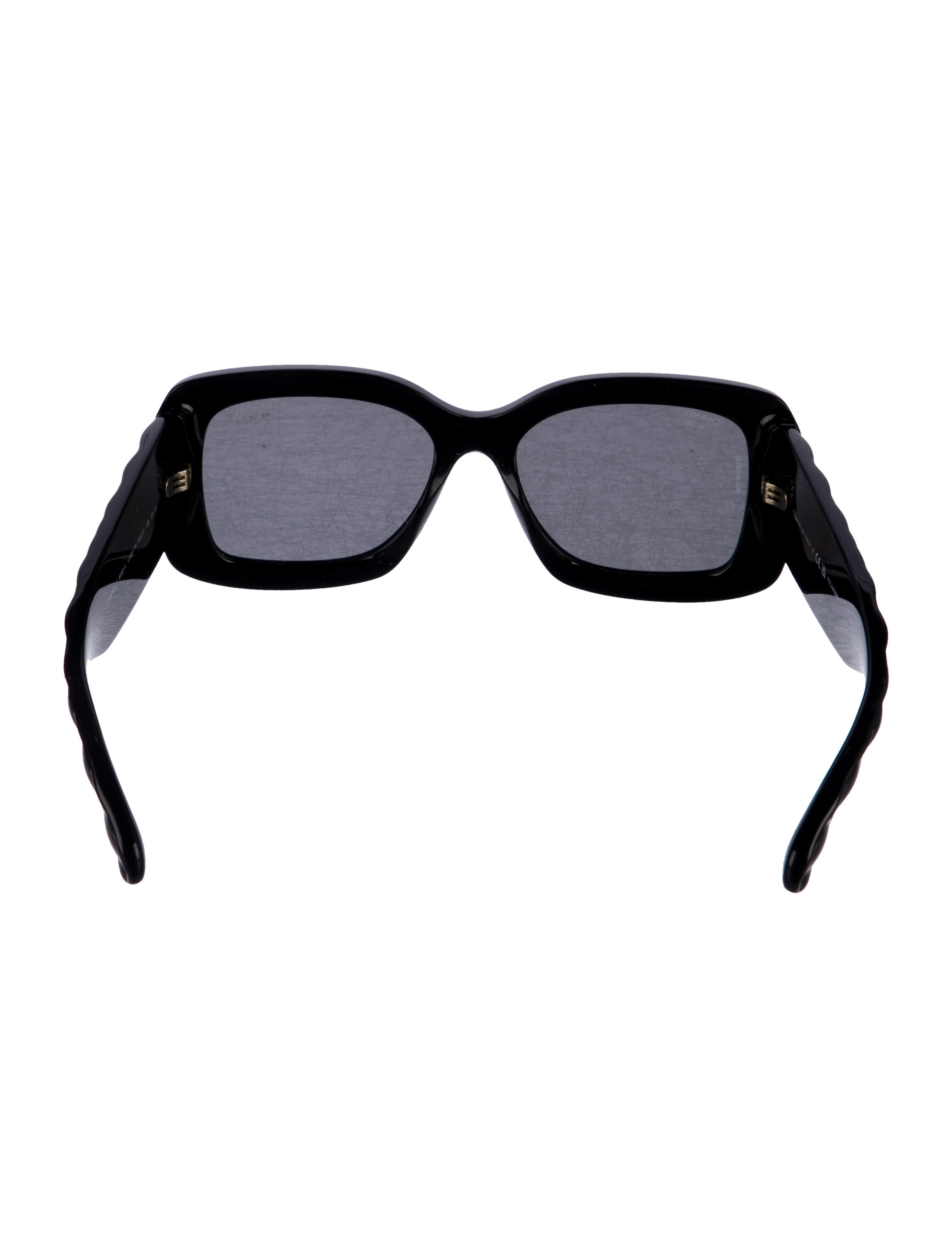 Chanel Interlocking CC Logo Square Sunglasses