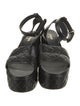 Chanel Interlocking CC Logo Leather Sandals