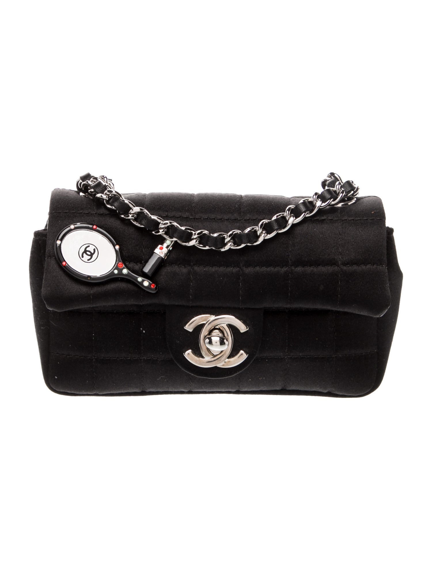 Chanel Square Quilt Lipstick Flap Bag