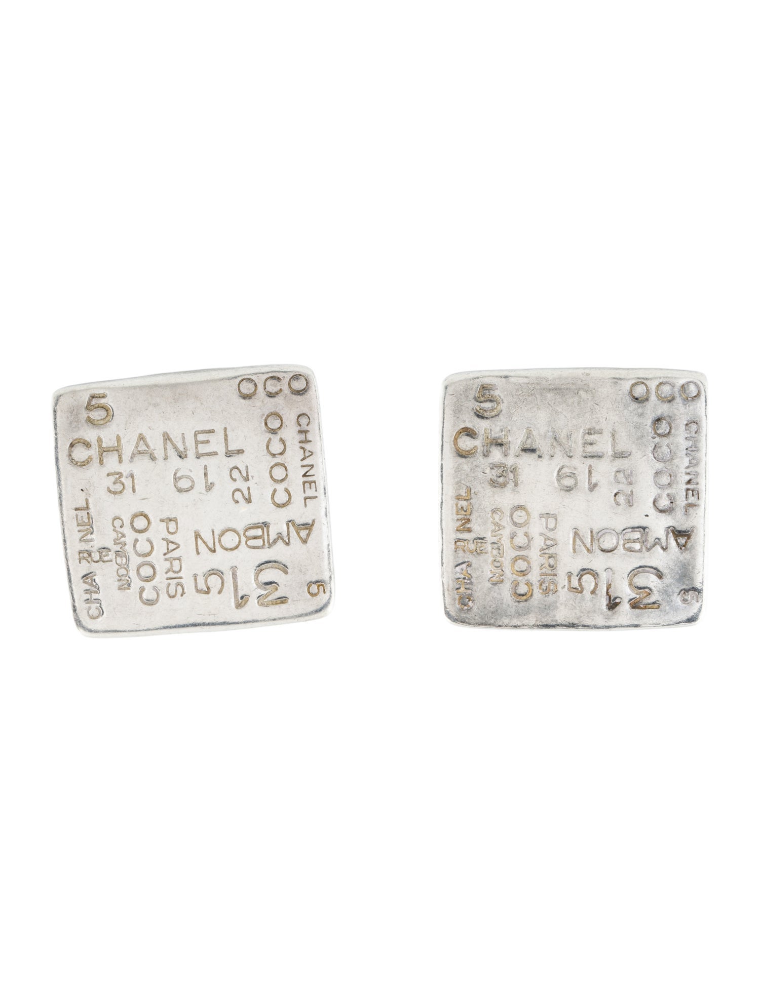 Chanel Vintage 31 Rue Cambon Clip-On Earrings