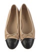 Chanel Interlocking CC Logo Lambskin Ballet Flats