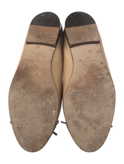 Chanel Interlocking CC Logo Lambskin Ballet Flats