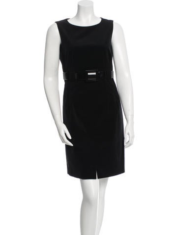 Chanel Belted Corduroy Dress