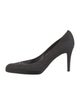 Chanel Interlocking CC Logo Wool Pumps