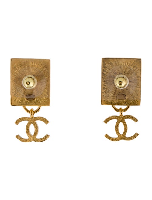 Chanel 2022 Lion Door Knocker CC Drop Earring