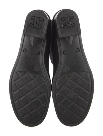 Chanel Interlocking CC Logo Velvet Rain Boots