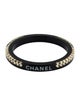 Chanel Resin & Strass Logo Bangle