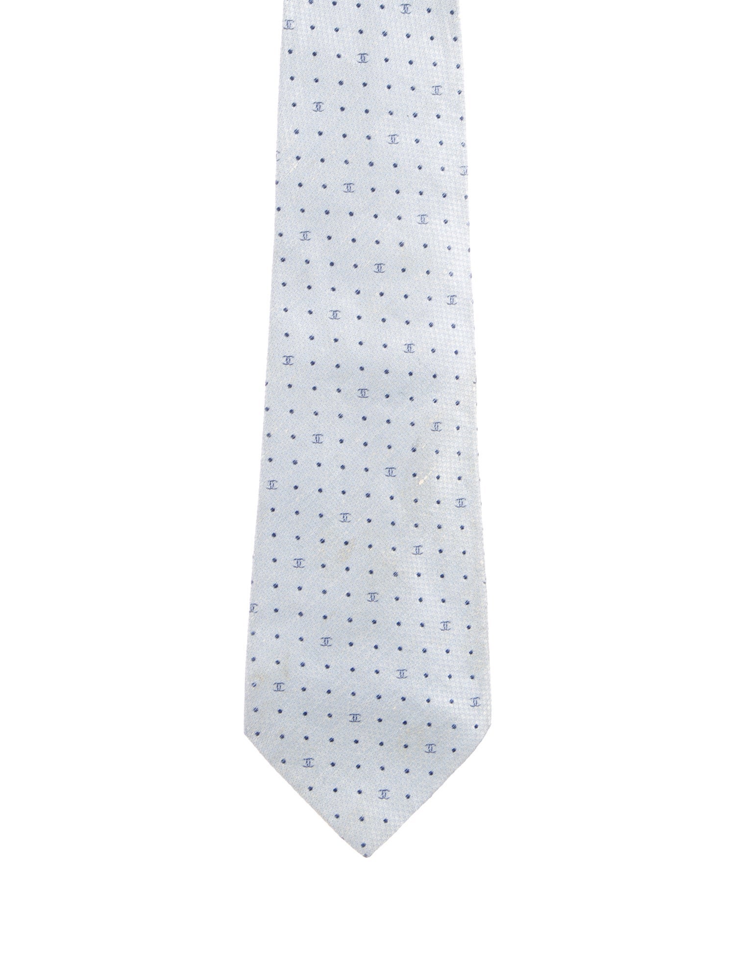 Chanel Polka Dot CC Silk Tie