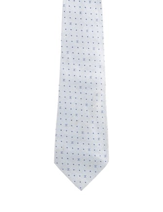 Chanel Polka Dot CC Silk Tie