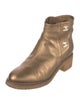 Chanel Interlocking CC Logo Leather Boots