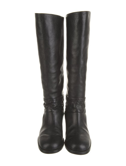 Chanel Interlocking CC Logo Leather Riding Boots