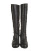 Chanel Interlocking CC Logo Leather Riding Boots