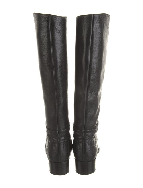 Chanel Interlocking CC Logo Leather Riding Boots