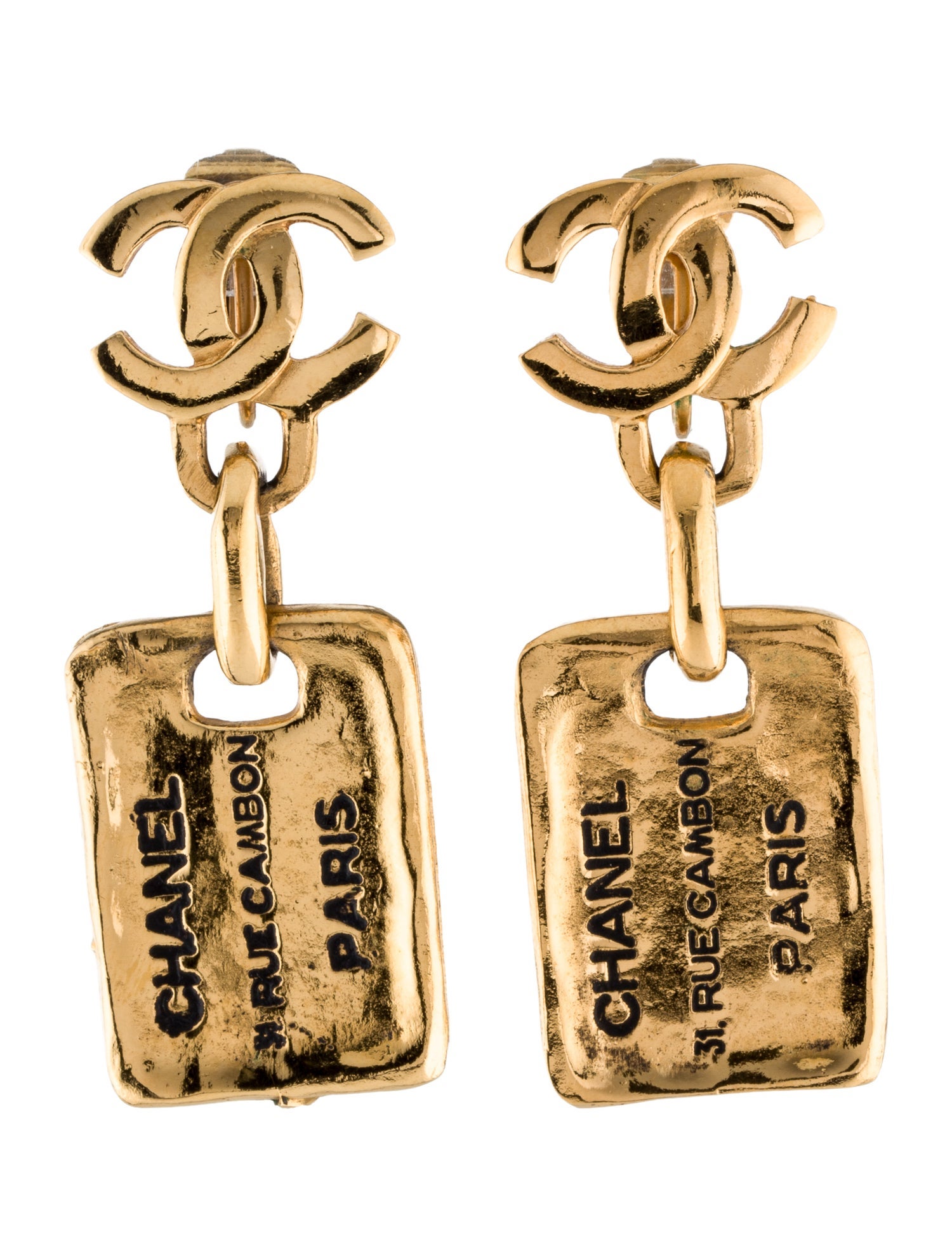 Chanel Vintage 31 Rue Cambon Clip-On Earrings
