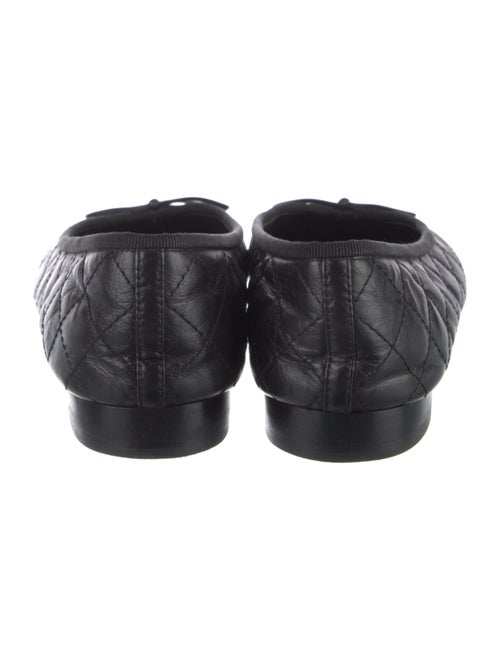 Chanel Interlocking CC Logo Leather Ballet Flats