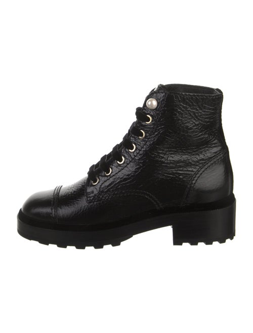 Chanel 2021 Interlocking CC Logo Combat Boots