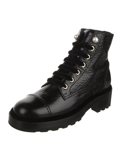 Chanel 2021 Interlocking CC Logo Combat Boots