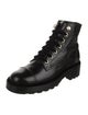 Chanel 2021 Interlocking CC Logo Combat Boots
