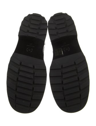 Chanel 2021 Interlocking CC Logo Combat Boots