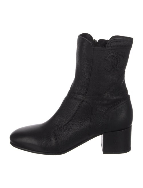 Chanel 2015 Interlocking CC Logo Combat Boots