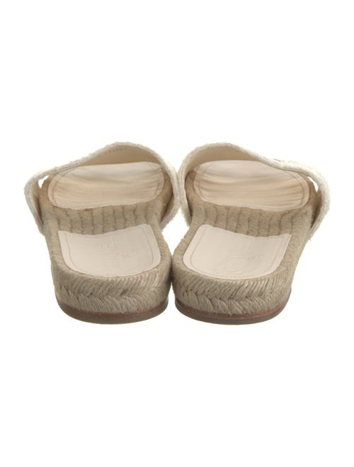 Chanel Interlocking CC Logo Tweed Espadrilles