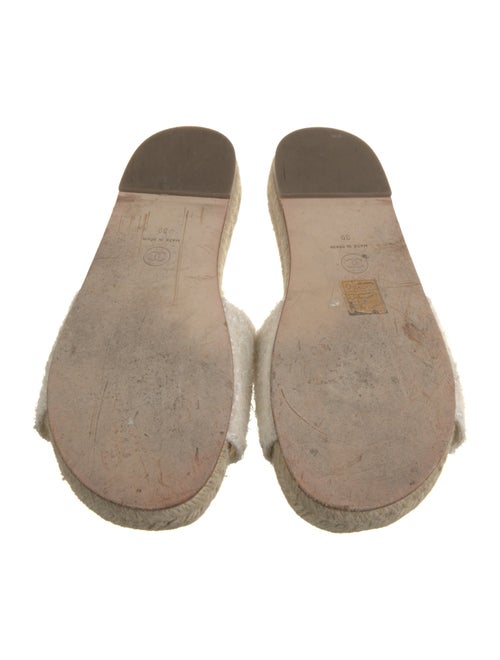 Chanel Interlocking CC Logo Tweed Espadrilles