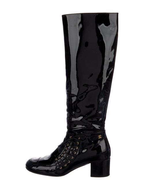 Chanel 2015 Interlocking CC Logo Riding Boots