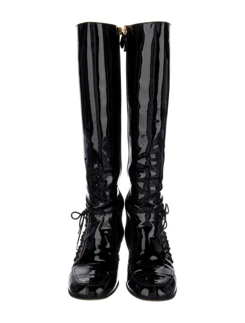 Chanel 2015 Interlocking CC Logo Riding Boots