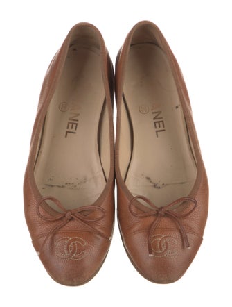 Chanel 2013 Interlocking CC Logo Ballet Flats