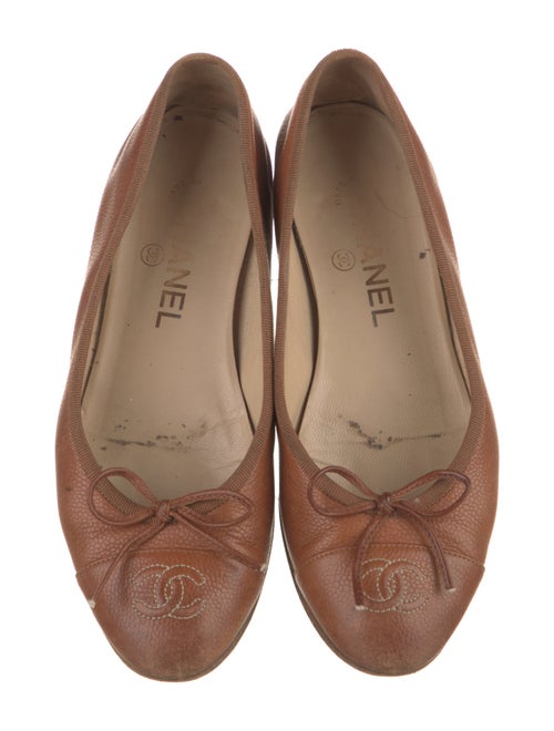 Chanel 2013 Interlocking CC Logo Ballet Flats