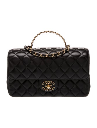 Chanel 2024 Rectangular Mini Strass On Top Flap Bag
