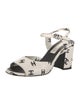 Chanel Interlocking CC Logo Leather Sandals