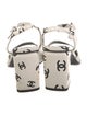 Chanel Interlocking CC Logo Leather Sandals