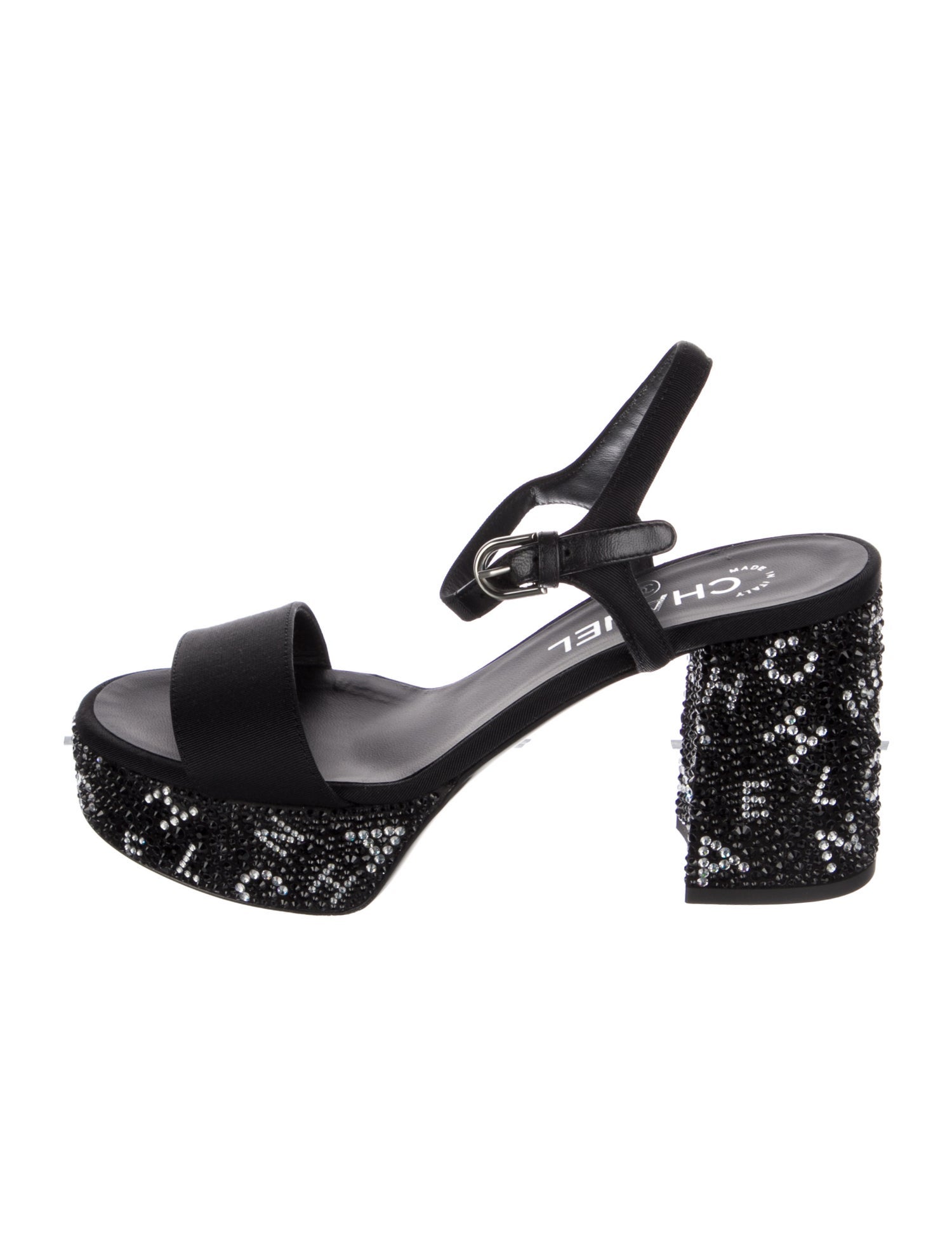 Chanel 2024 Interlocking CC Logo Slingback Sandals