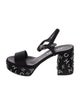 Chanel 2024 Interlocking CC Logo Slingback Sandals