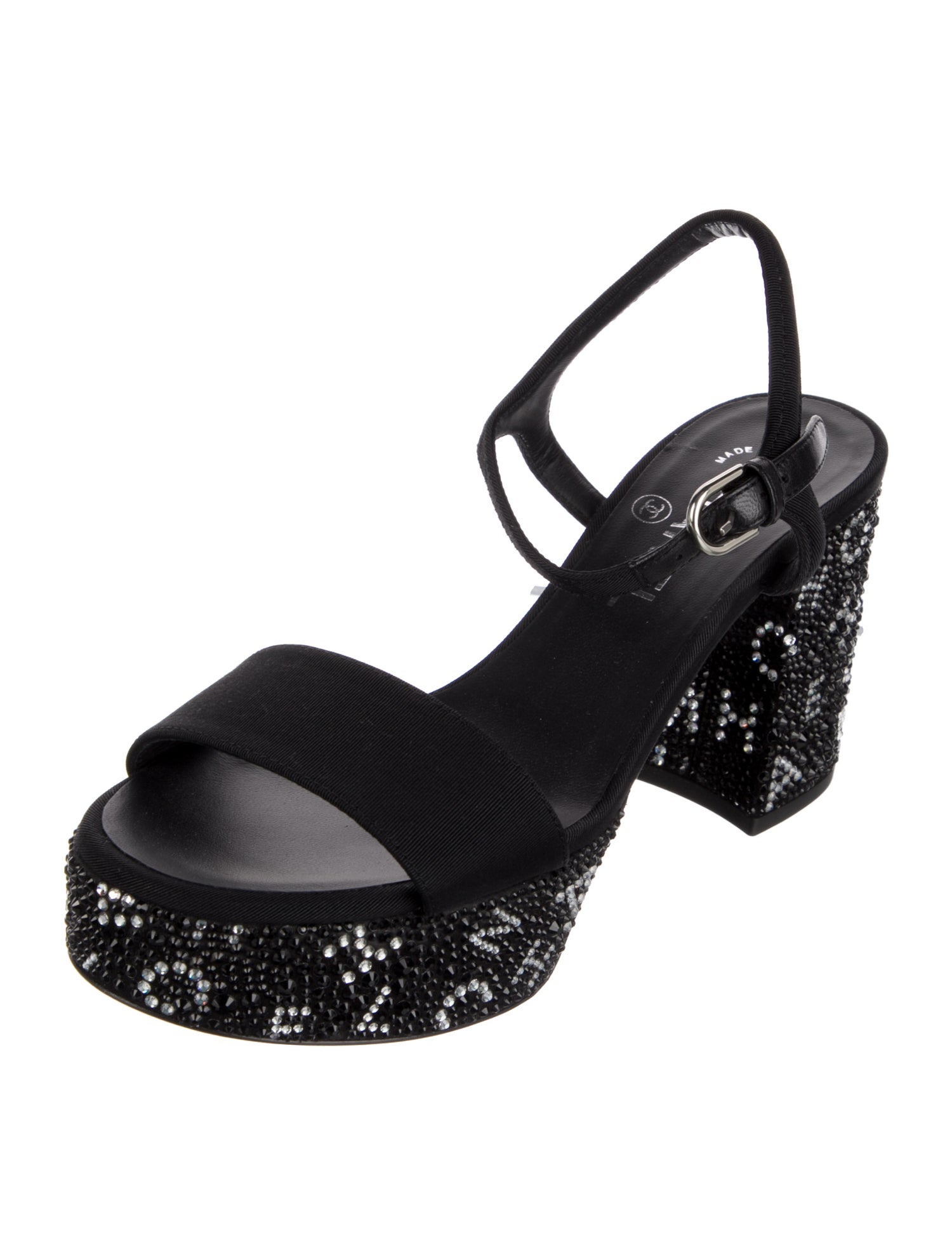 Chanel 2024 Interlocking CC Logo Slingback Sandals