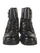 Chanel Interlocking CC Logo Calfskin Combat Boots