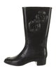 Chanel Interlocking CC Logo Rubber Rain Boots