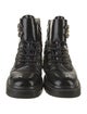Chanel Interlocking CC Logo Calfskin Combat Boots