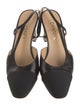 Chanel Interlocking CC Logo Leather Slingback Pumps