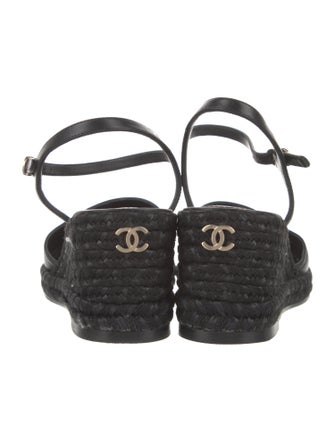 Chanel 2023 Interlocking CC Logo Espadrilles