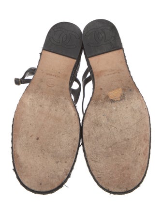 Chanel 2023 Interlocking CC Logo Espadrilles