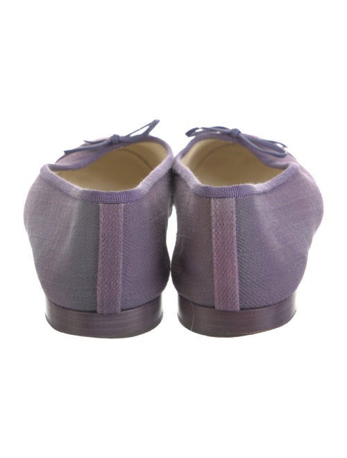 Chanel Interlocking CC Logo Canvas Ballet Flats