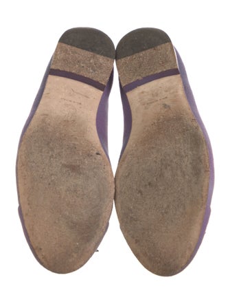 Chanel Interlocking CC Logo Canvas Ballet Flats