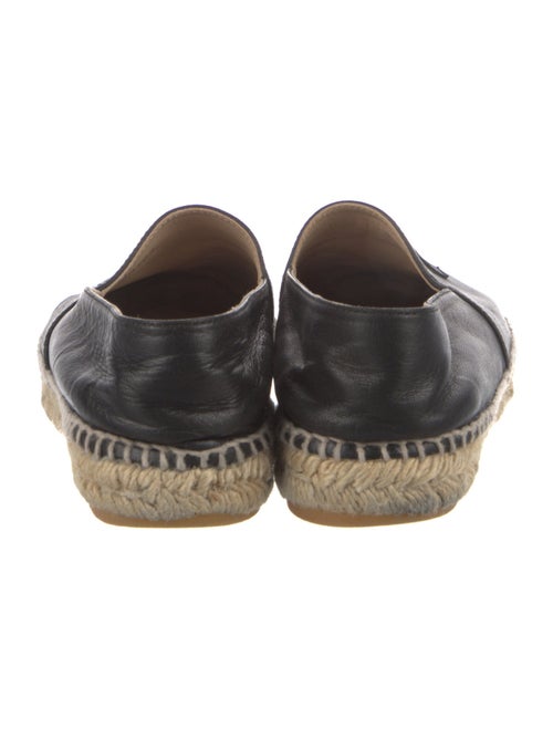 Chanel Interlocking CC Logo Lambskin Espadrilles