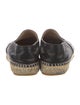 Chanel Interlocking CC Logo Lambskin Espadrilles